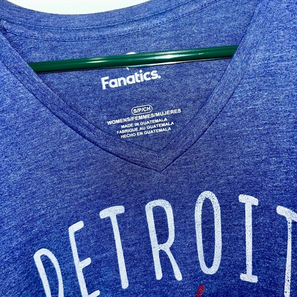 Fanatics Detroit Pistons Heather Blue Tee - Picture 2 of 2